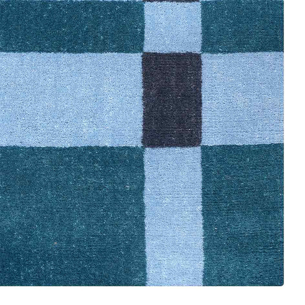 Premium Hand-Knotted Wool Braid Rug - Soft & Durable for Living Room, Bedroom, or Office Decor