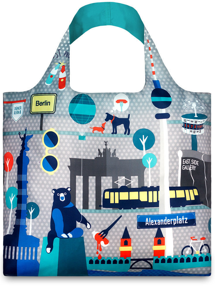 LOQI URBAN Collection Tote Bag - Stylish & Durable Reusable Shopping Bag for Groceries, Travel & Everyday Use