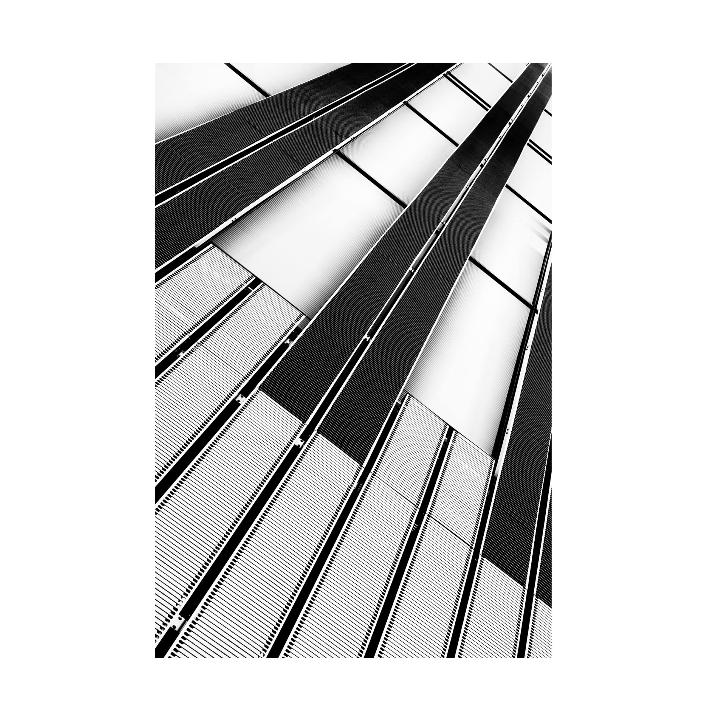 Trademark Fine Art 'Diagonal Perspective' Canvas Wall Art by Greetje Van Son - Modern Abstract Painting for Living Room, Bedroom & Office Decor