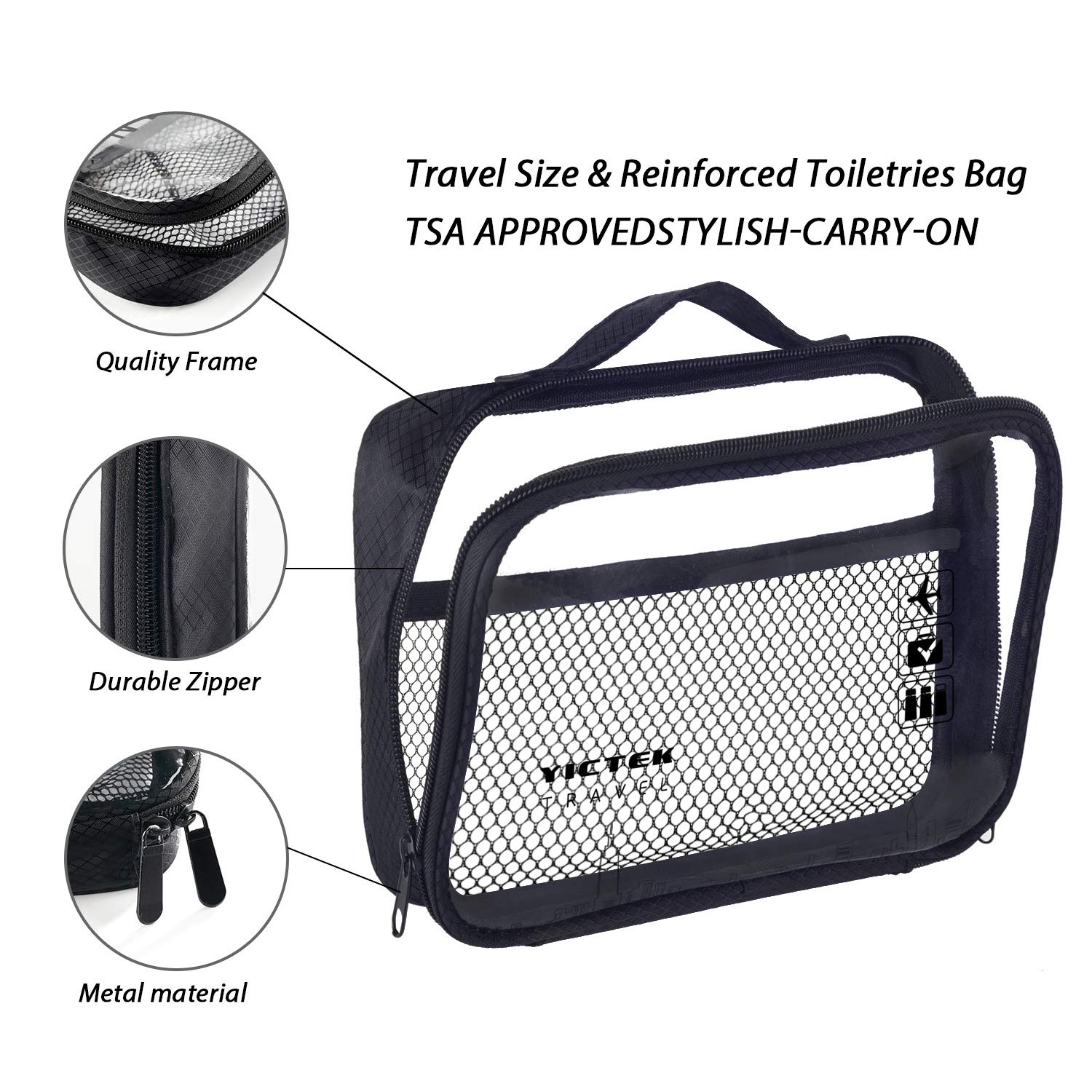 TSA Approved Empty Plastic Travel Bottles Set - Leak-Proof Toiletries Containers for Shampoo, Conditioner & Lotion (3oz/100ml) - Perfect Carry-On Essentials for Women & Men | Ideal for Air Travel, Gym, Camping & Vacation