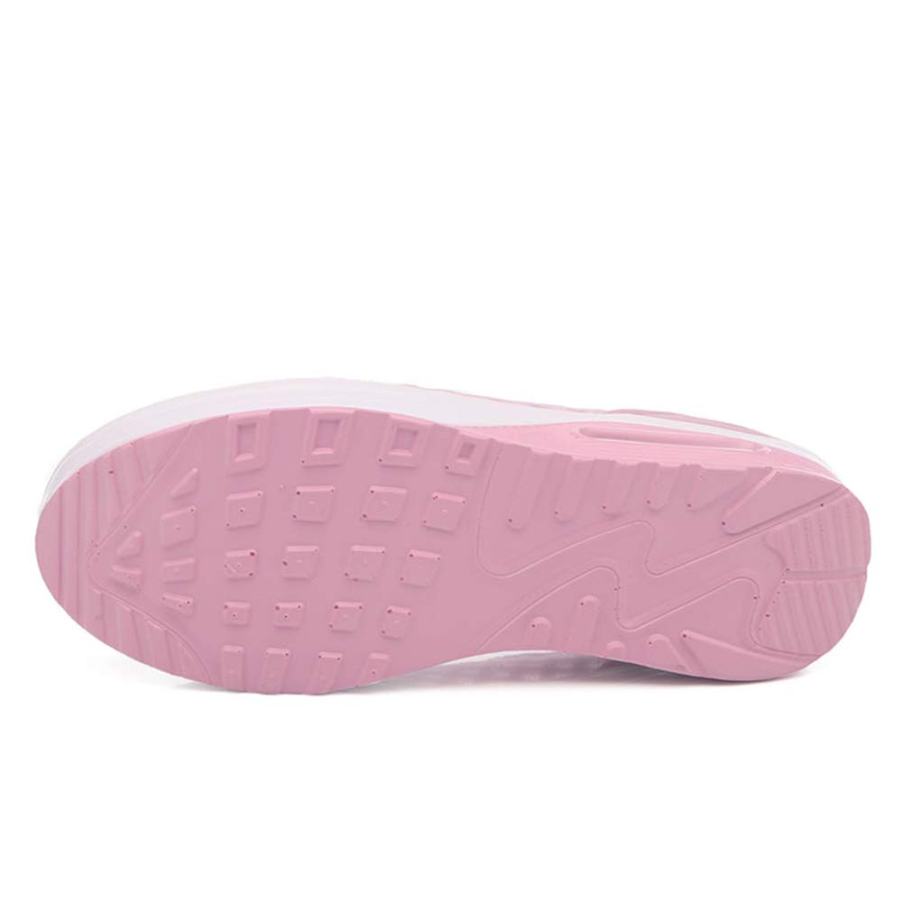 L LOUBIT Women's Slip-On Walking Shoes - Breathable Mesh Athletic Sneakers with Platform Wedge for Running, Tennis & Casual Wear