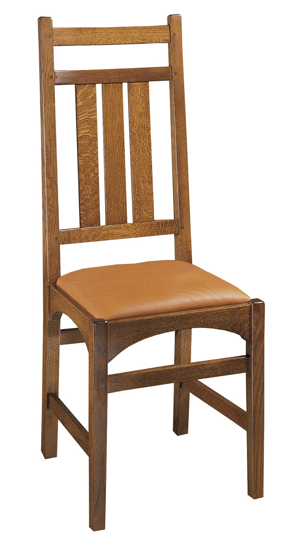 Harvey Ellis Side Chair - Solid Wood Dining Chair, Accent Chair for Kitchen, Living Room & Office - No Inlay Design, Mid-Century Modern Style