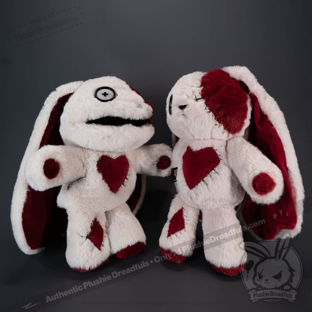 Plushie Dreadfuls Love Rabbit Plush Puppet - Soft Stuffed Animal Toy for Kids & Adults, Perfect for Cuddling, Gifts, and Home Decor