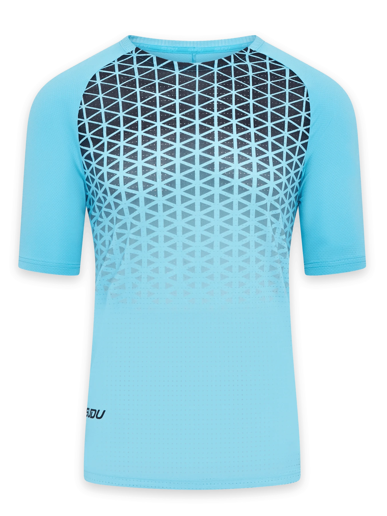 SRT SS 01 Men's Light Blue & Black Short Sleeve T-Shirt - Comfortable Casual Tee for Summer, Gym, and Everyday Wear