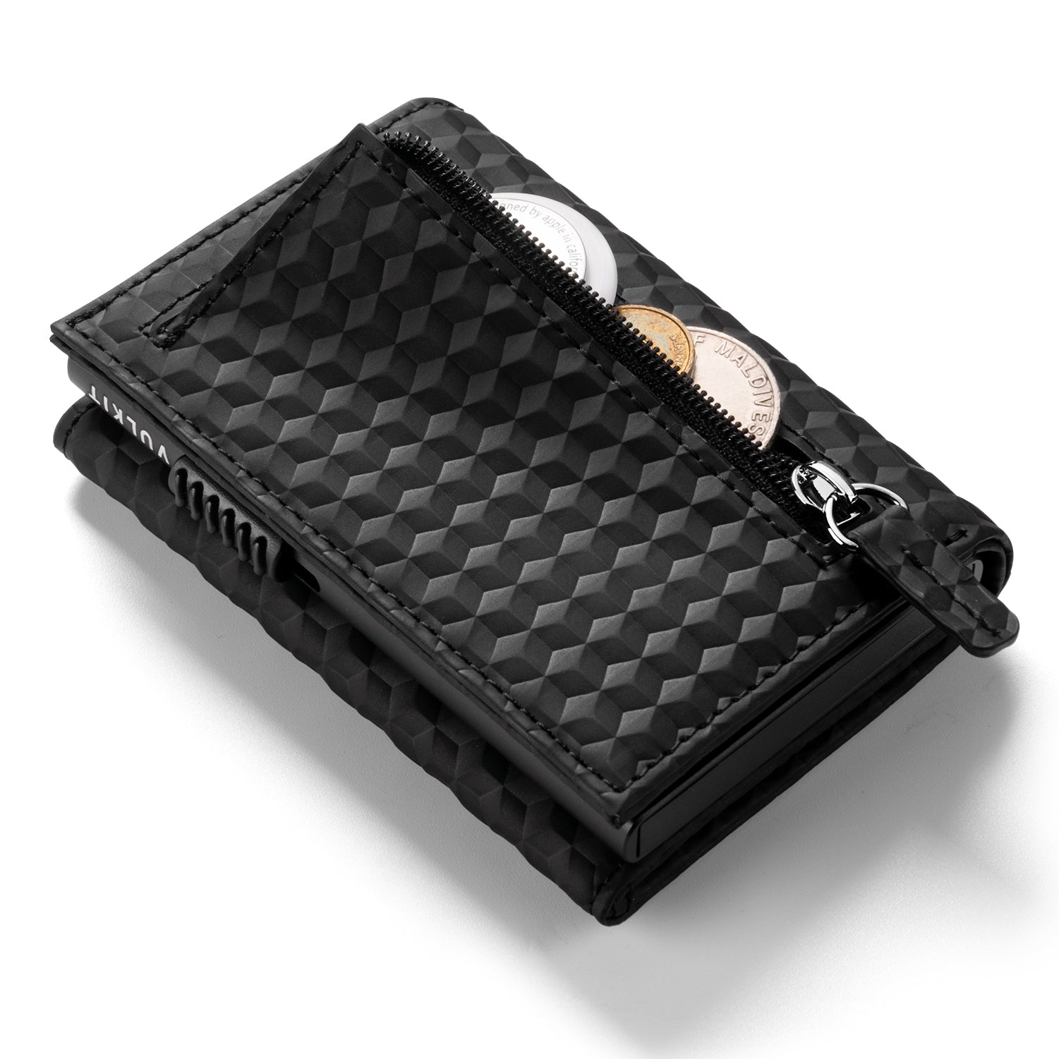 VC302 Limited Edition Numbered Tri-Fold Wallet with Side Slider & Magnetic Closure - Perfect for Everyday Carry, Travel & Business (Men's RFID Blocking Leather Wallet)
