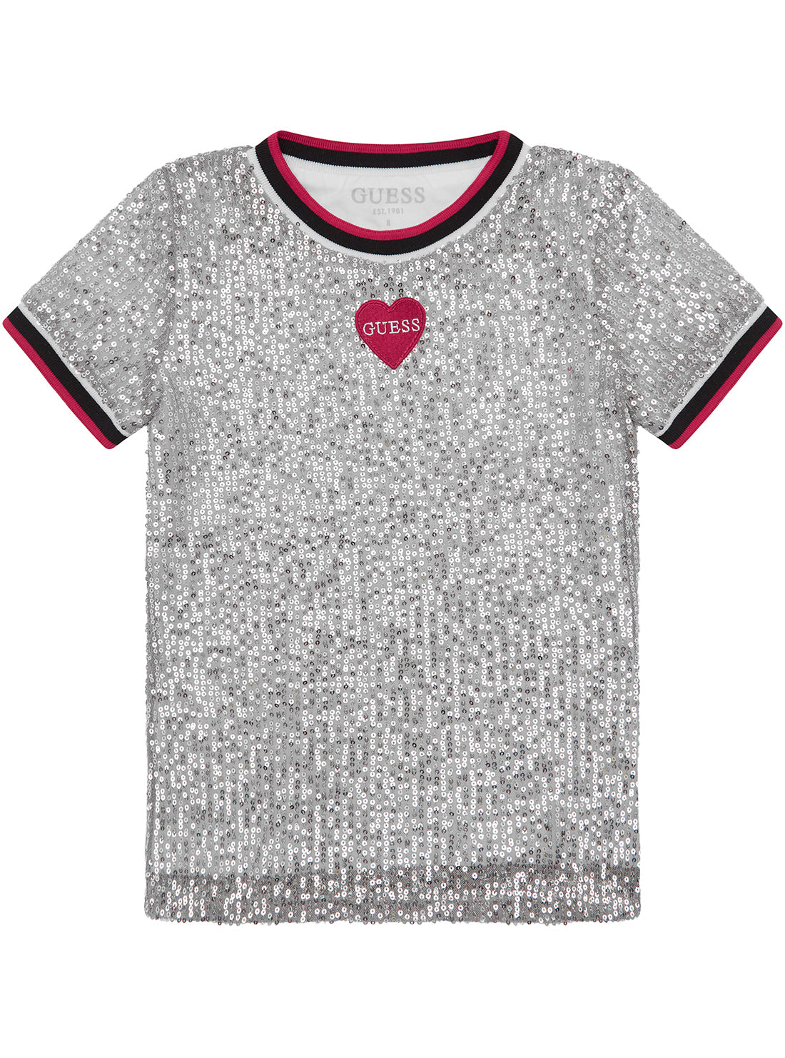 Grey Regular Fit Sequins T-Shirt for Women & Girls (Size 7-16) - Perfect for Parties, Holidays & Special Occasions