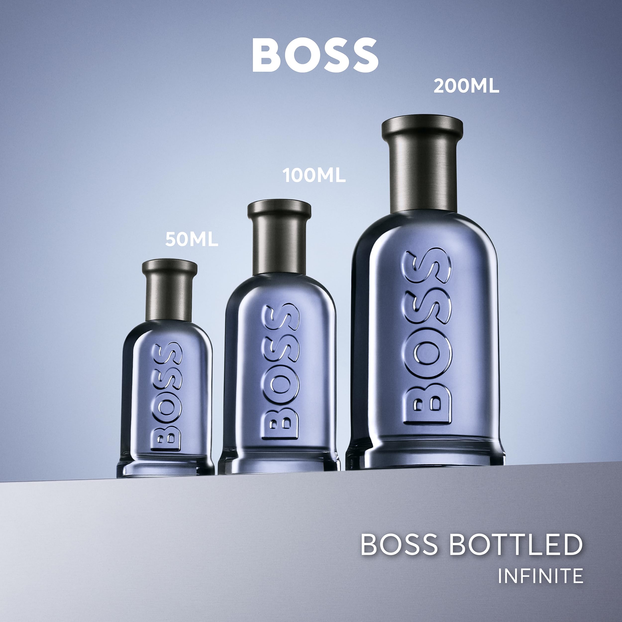 Hugo Boss Bottled Infinite Eau de Parfum for Men - Woody Cologne with Apple, Patchouli, Lavender & Sandalwood Notes - Long Lasting Fragrance - Perfect for Date Night, Office & Special Occasions
