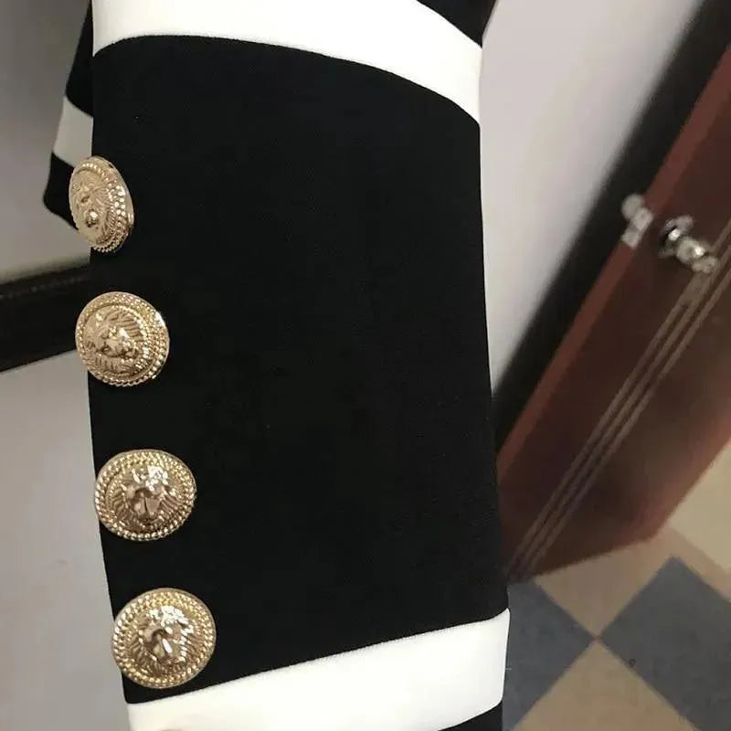 Women's Princess Tuxedo Blazer - Formal Business Jacket with Patchwork Design | Perfect for Office Wear, Business Meetings & Special Occasions