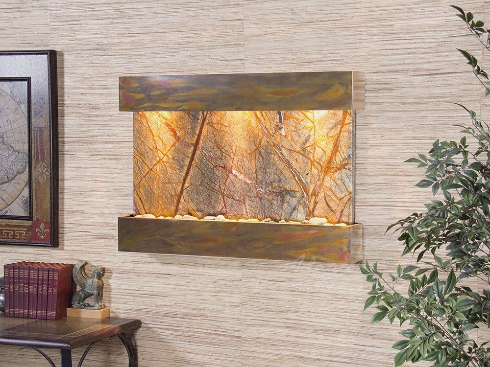 Adagio Reflection Creek Rustic Copper Brown Marble Tile RCS1006 - Perfect for Kitchen Backsplash, Bathroom Walls & Fireplace Surrounds
