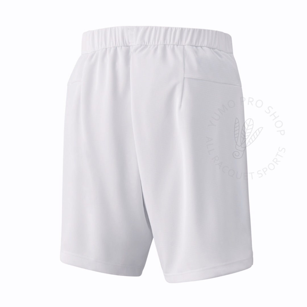 Yonex 15114 Men's Tennis Shorts - Breathable White Athletic Shorts for Sports & Casual Wear | Perfect for Tennis, Gym & Summer Activities