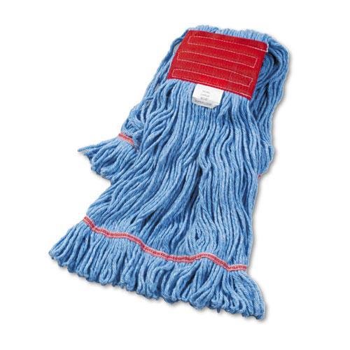 503BLEA Super Loop Wet Mop Head - Extra Large Cotton & Synthetic Blend Replacement Mop Pad for Deep Cleaning - Blue (Perfect for Hardwood Floors, Tile, and Kitchen Cleaning)