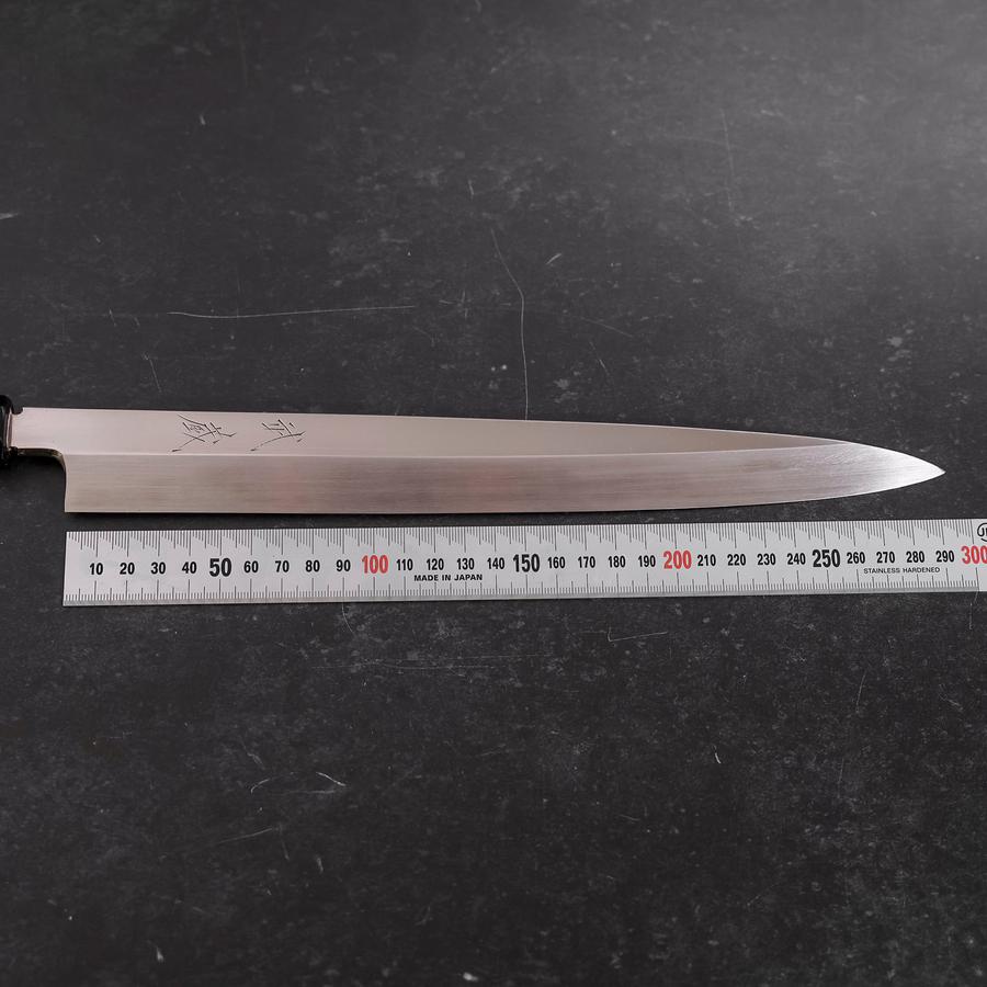 Premium Yanagiba Sushi Knife 300mm - VG10 Stainless Steel Mirror Finish with Buffalo Ebony Handle - Perfect for Sushi Chefs & Japanese Cuisine Lovers