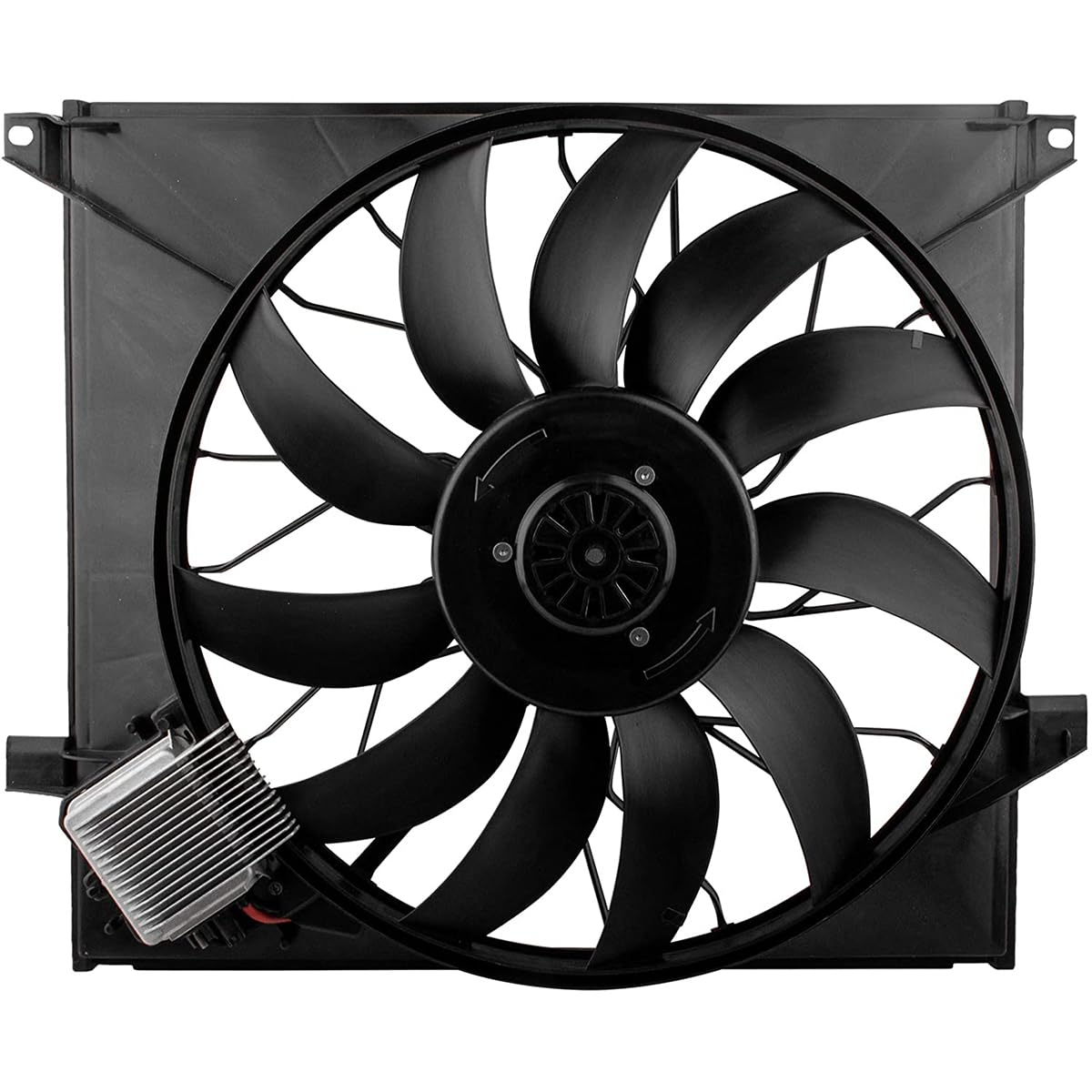 High Performance 1635000293 Brushless Engine Radiator Cooling Fan Compatible with Mercedes-Benz W163 ML55 AMG 2000-2003 Models (A1635000293, MB3115118) - Perfect for Overheating Prevention & Summer Driving