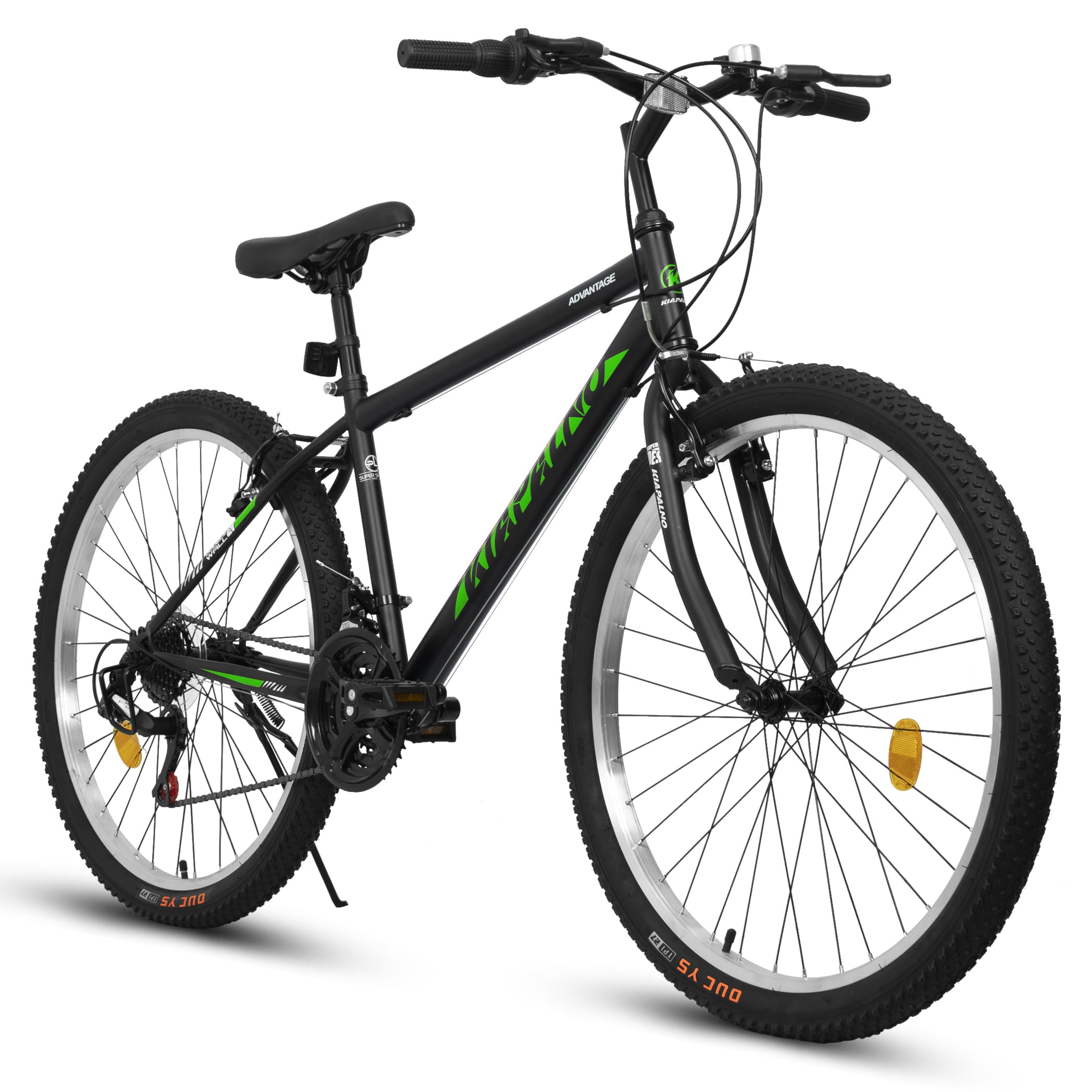 **27.5 Inch Mountain Bike for Men - 21-Speed High-Carbon Steel Frame with Dual Suspension & Disc Brakes - Trail, Snow, Commuter & City Road Bicycle for Adults**    *(Perfect for Off-Road Adventures, Daily Commuting & Urban Riding)*