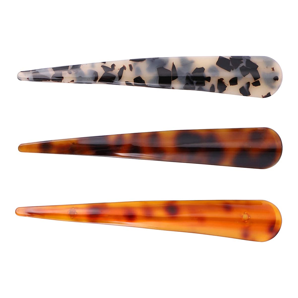 5.5 Inch Large Metal Duckbill Hair Clips for Women - 2 Pack Non-Slip French Twist Alligator Hair Clips for Thick Long Hair Styling - Perfect for Updos, Ponytails & Everyday Hairstyles