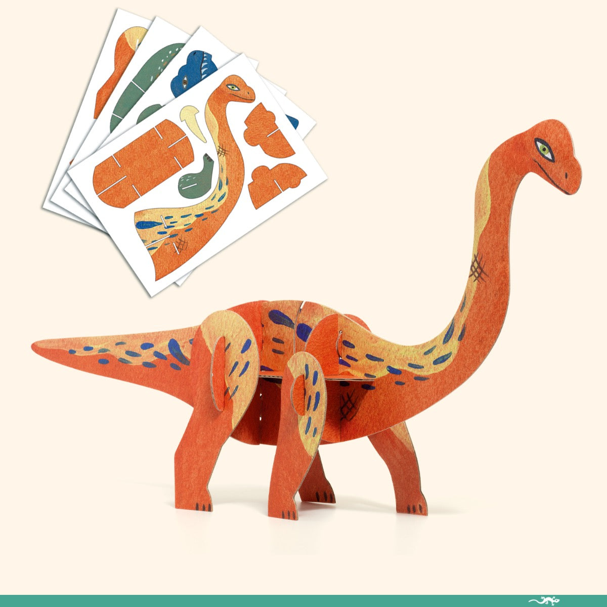 Djeco Multi Activity Kits - The World of Dinosaurs Creative Arts & Crafts Set for Kids | STEM Learning Toys | Dinosaur Themed Painting & Coloring Activities | Perfect for Birthday Gifts & Classroom Projects