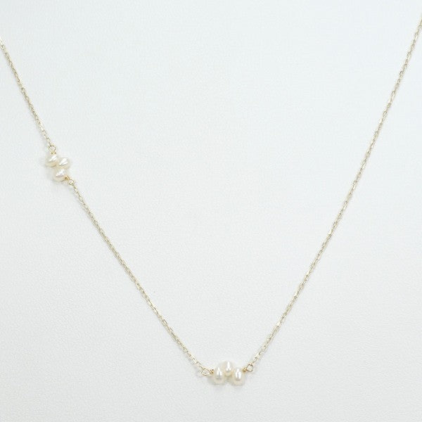 10K Yellow Gold Pearl Necklace for Women - Elegant & Timeless Jewelry Gift for Birthday, Anniversary, Wedding & Special Occasions