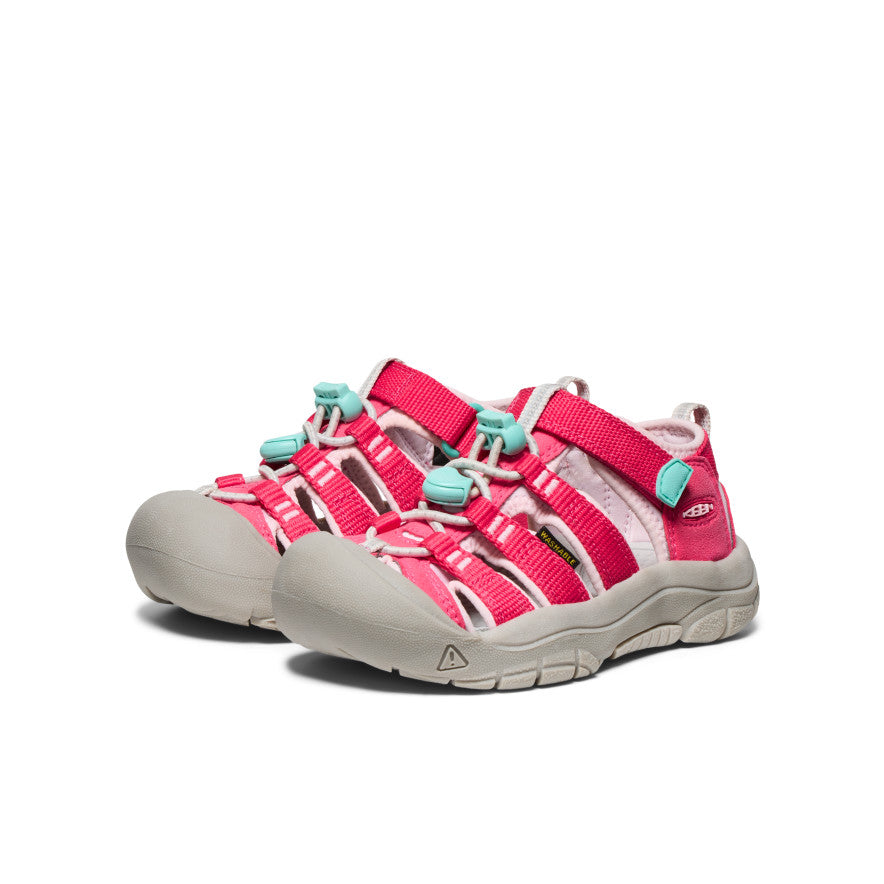 Little Kids' Newport H2 Sandals | Water Shoes for Toddlers & Preschoolers - Raspberry/Giggle Pink | Perfect for Beach, Pool & Outdoor Play