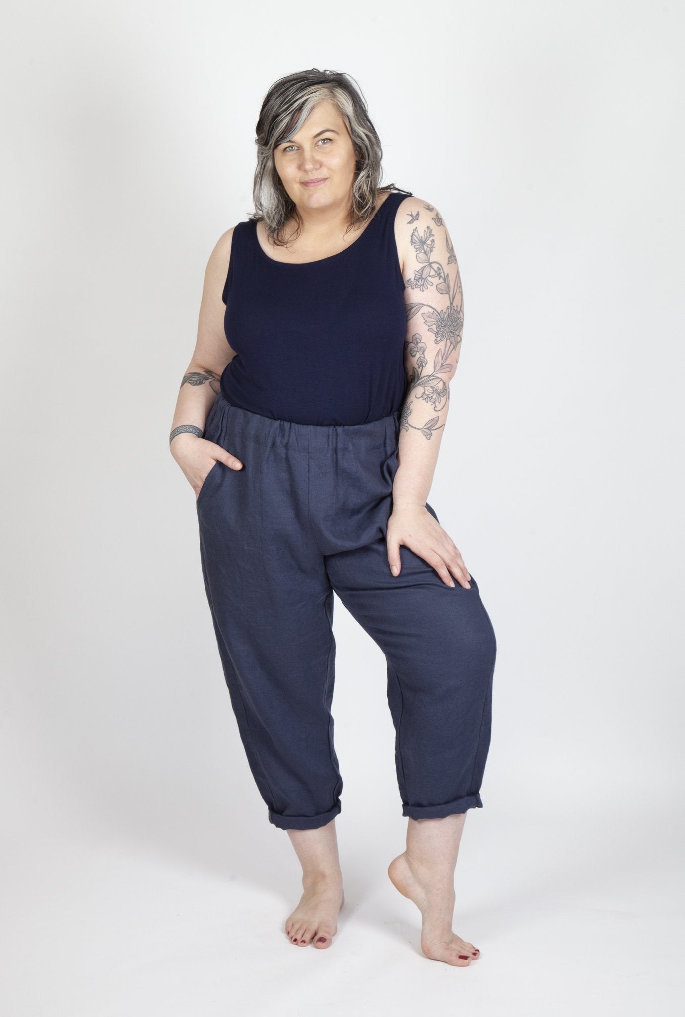 Sew House Seven Free Range Slacks - Women's High Waisted Comfort Pants in Sizes 00-20 for Work, Travel & Everyday Wear