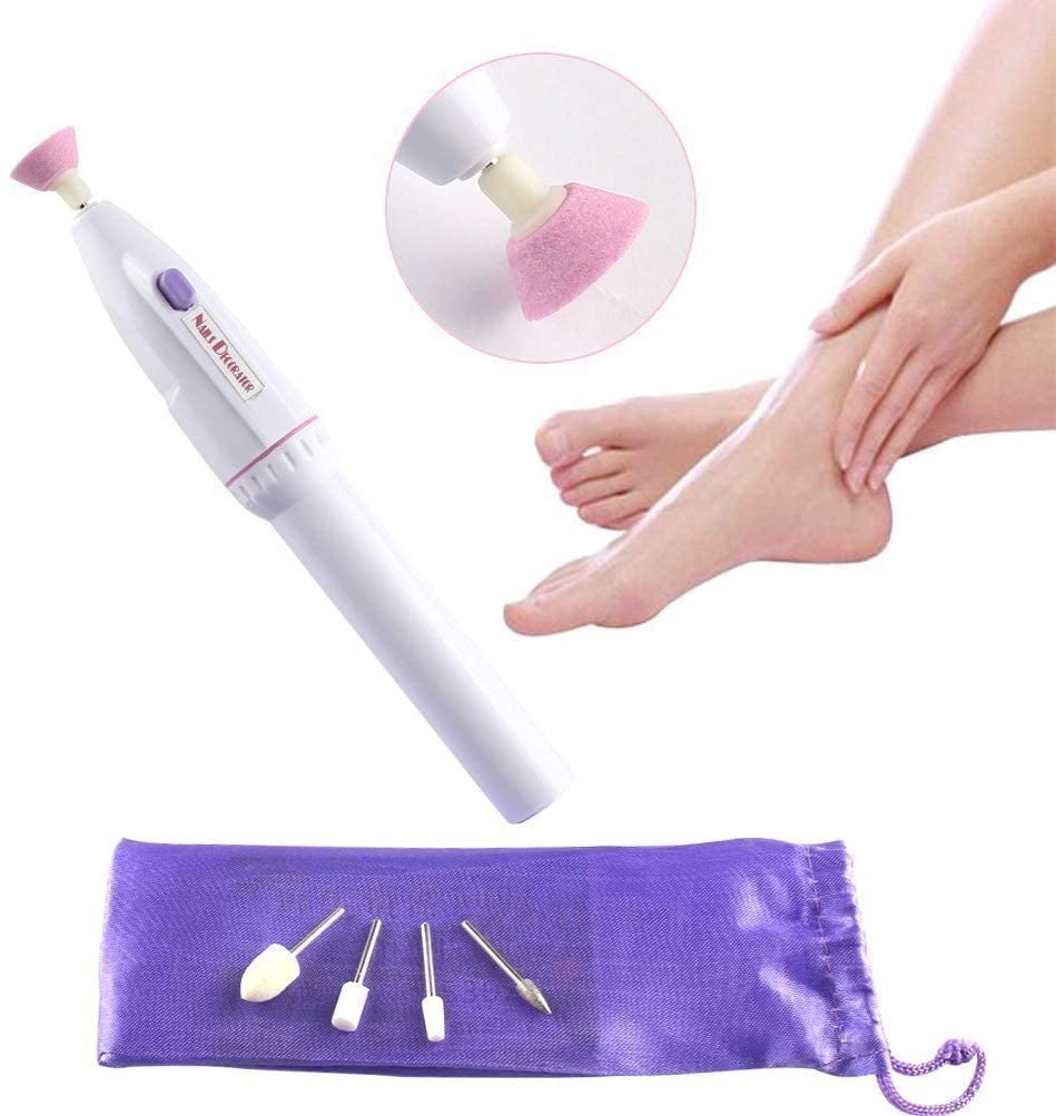 ZAEGO 7-in-1 Electric Nail Drill Machine - Professional Manicure & Pedicure Kit with Grinder, Polisher & Nail Art Tips - Perfect for Salon, Home & Travel Nail Care