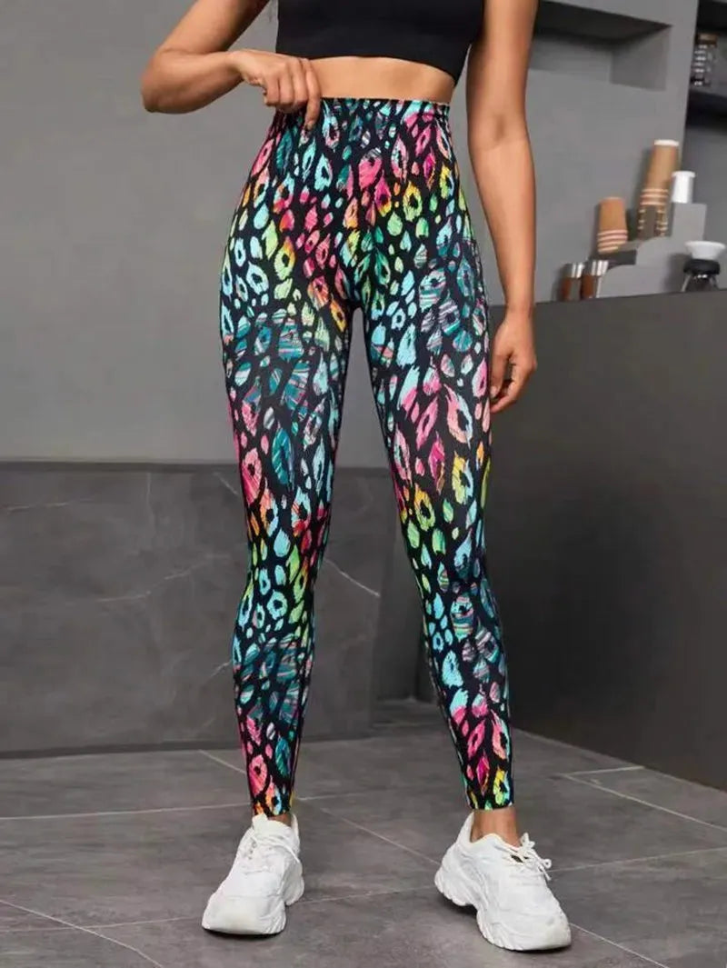 3D Printing Seamless Peach Tie Dye Yoga Pants - High Waist Push Up Workout Leggings for Women | Breathable Gym Tights, Running & Fitness Clothing | Perfect for Yoga, Pilates & Lounge Wear