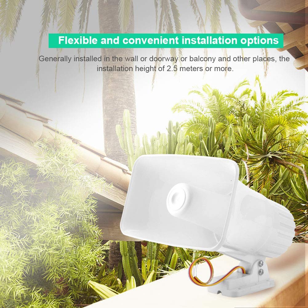 12V 150DB Wired Alarm Siren - Home & Office Security System for Burglar Alarms