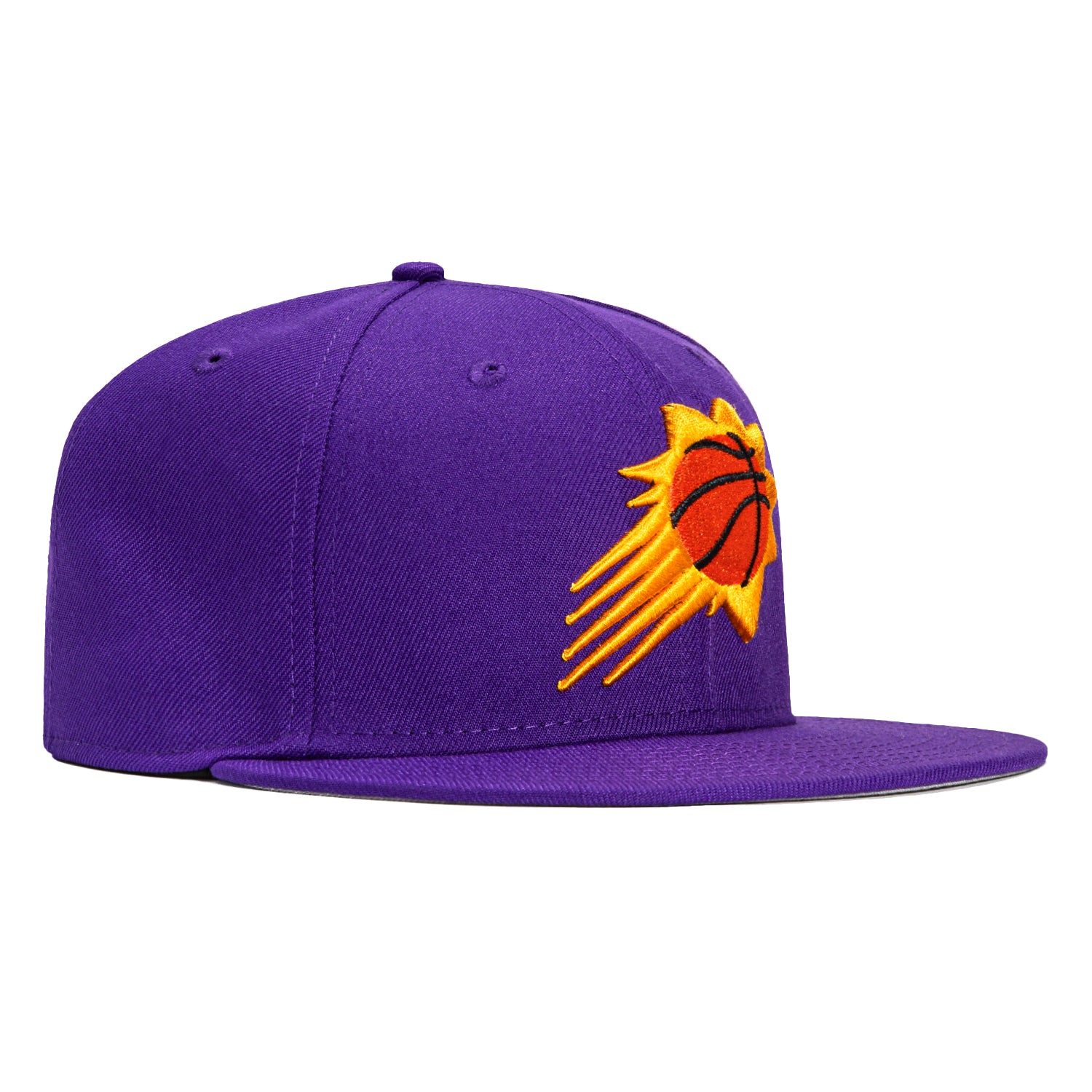 New Era 59Fifty Phoenix Suns Burst Adjustable Snapback Hat - Purple NBA Basketball Cap for Men & Women - Perfect for Games, Streetwear & Sports Fans