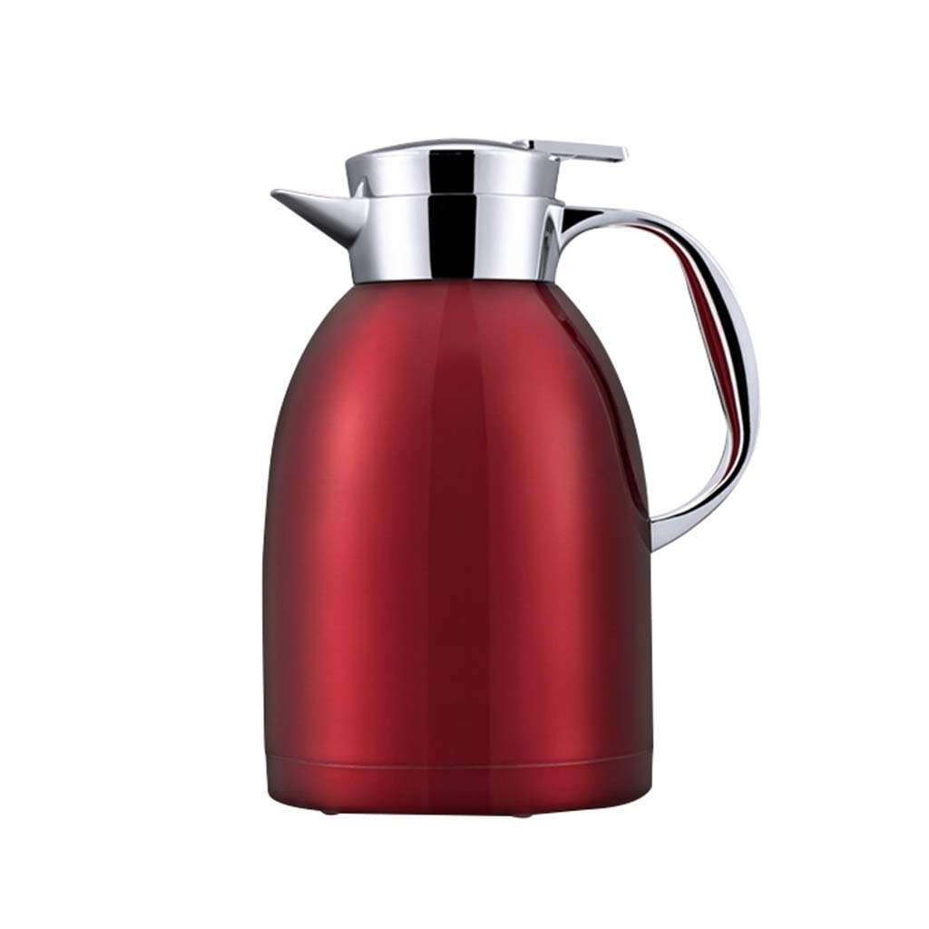800ML Stainless Steel 304 Vacuum Insulated Thermos Kettle - Double-Walled Thermal Flask for Home & Office - Keeps Hot/Cold for Hours (Red, White) - Perfect for Coffee, Tea, Camping & Travel