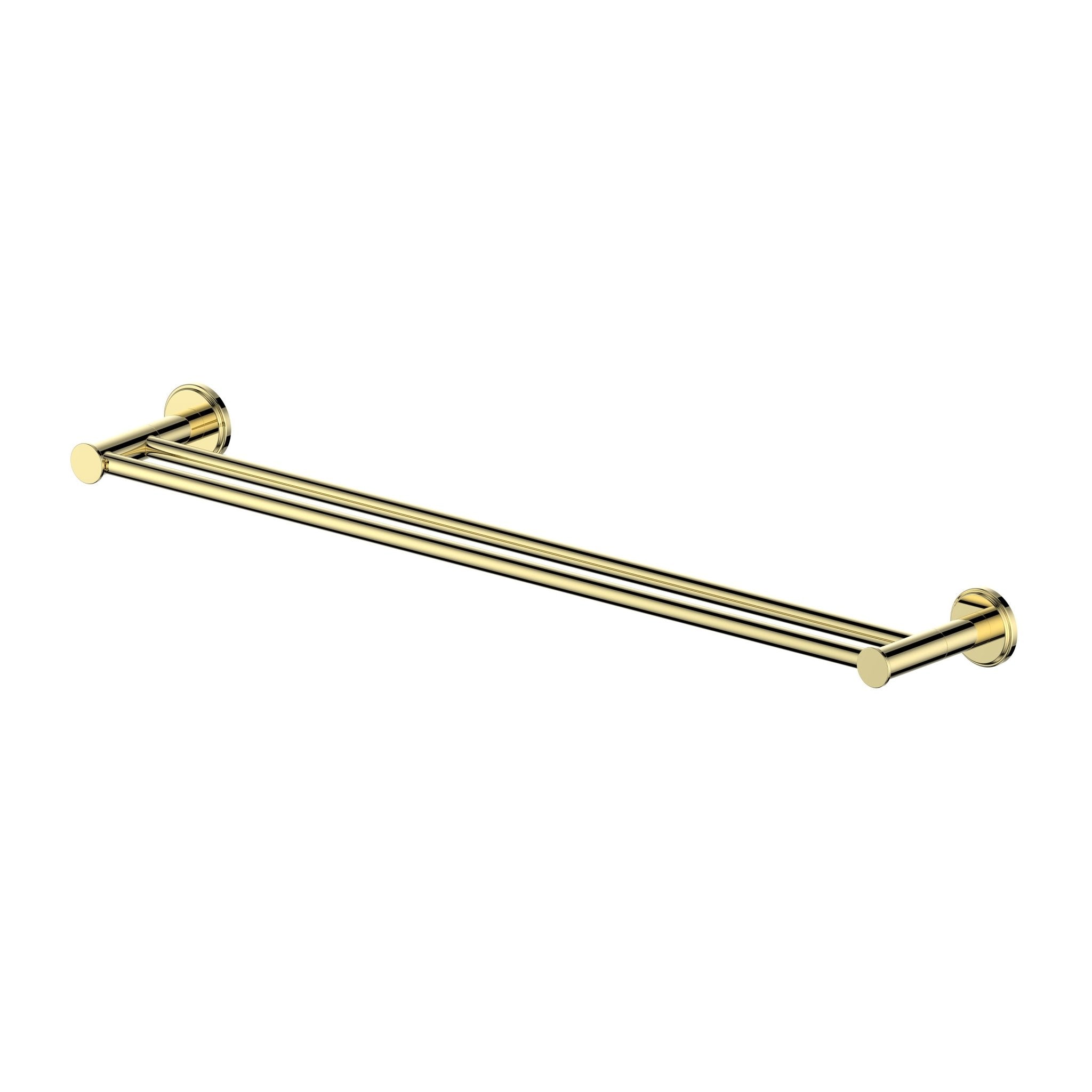 ZLINE El Dorado Double Towel Rail in Polished Gold - Premium Bathroom Towel Holder for Luxury Homes & Spas (ELD TRD PG) - Perfect for Bathrooms, Master Suites & High-End Hotels