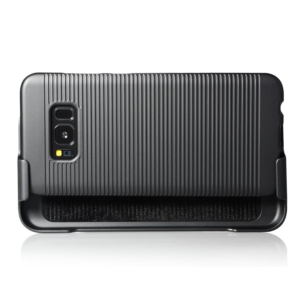 Samsung Galaxy S8 Plus Case with Belt Clip Holster & Kickstand - Shockproof Armor Shield Cover, Anti-Slip Bumper Protection (Black) - Perfect for Work, Outdoor Activities & Daily Use