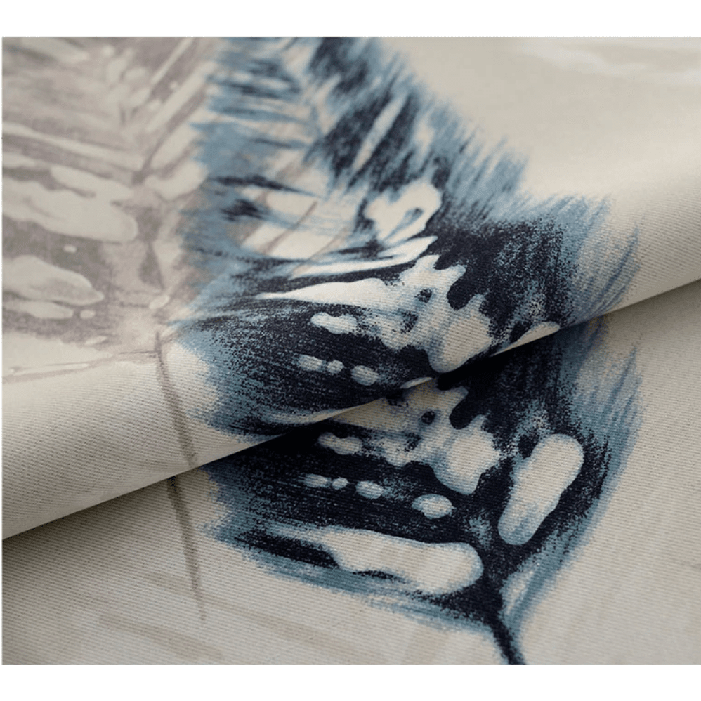 Jason Abstract Leaves Print Blackout Curtains for Bedroom - Thermal Insulated Room Darkening Drapes for Better Sleep & Privacy