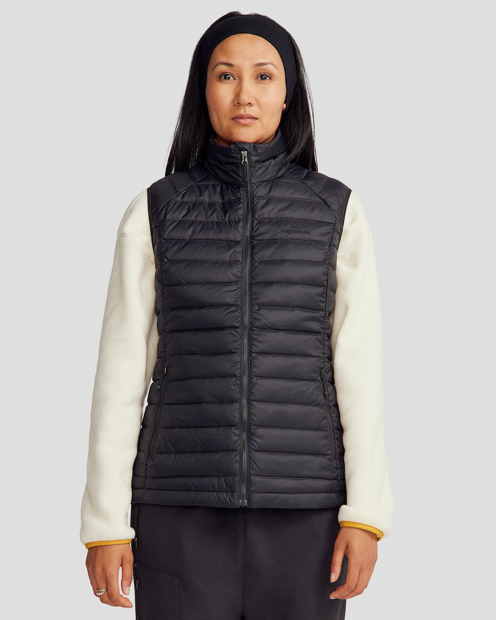 Women's Heli Down Vest 2.0 - Lightweight Warm Winter Puffer Jacket, Black Stingray Color | Perfect for Outdoor Activities, Hiking & Cold Weather Fashion