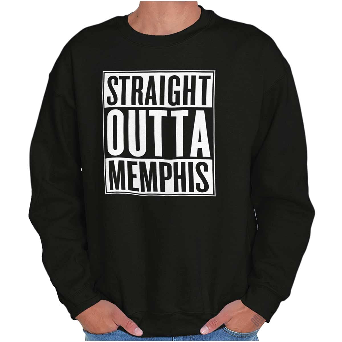 Straight Outta Memphis Tennessee Unisex Sweatshirt - Vintage Style Pullover for Men & Women - Perfect for Casual Wear, Street Fashion & Music Lovers