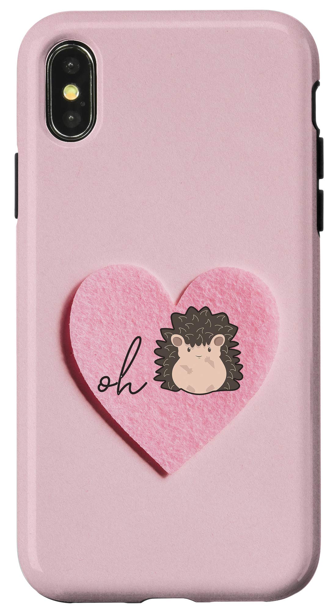 Cute Hedgehog iPhone X/XS Case - Durable Protective Cover for Pet & Animal Lovers - Perfect for Hedgehog Enthusiasts & Everyday Use