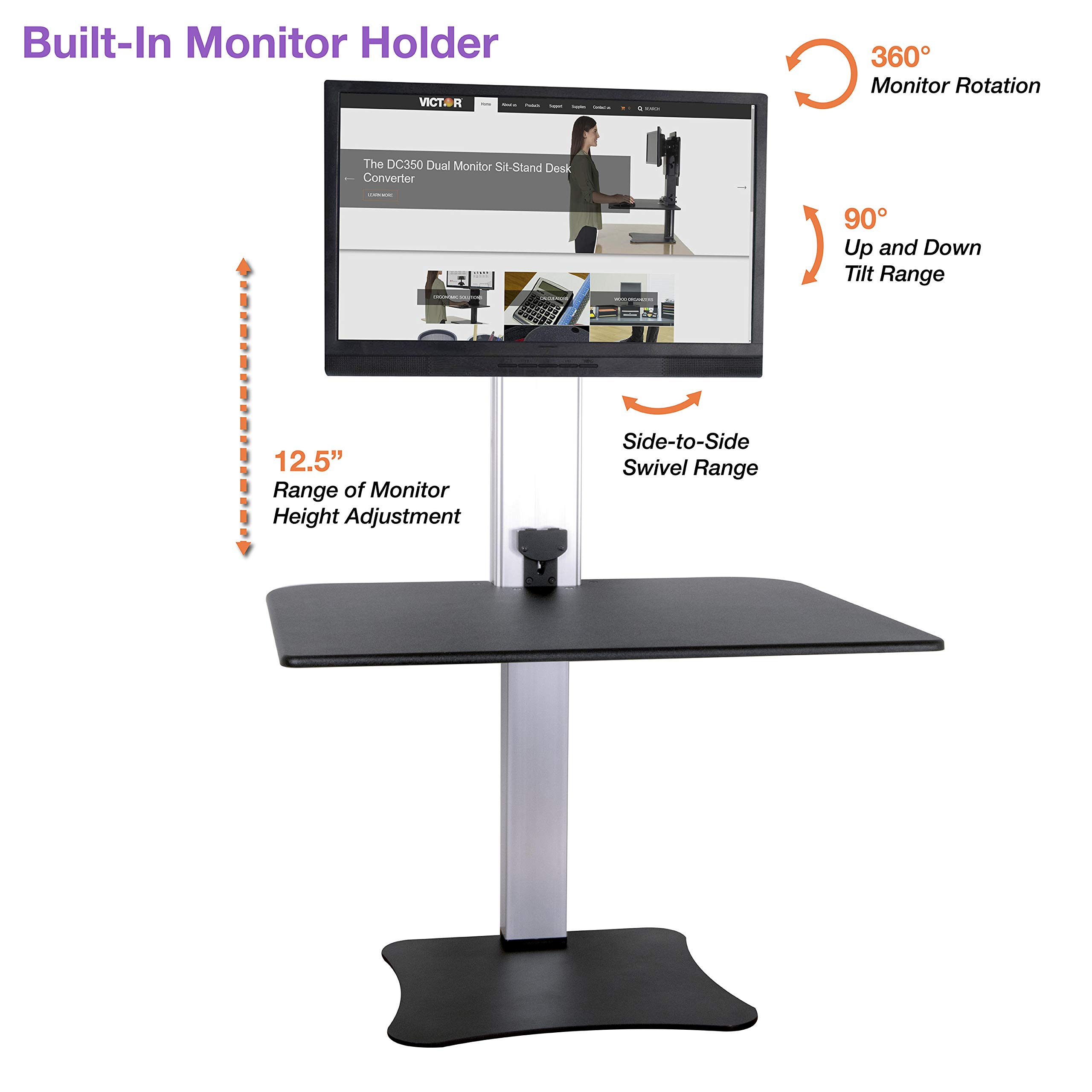 Victor DC400 Electric Standing Desk 28