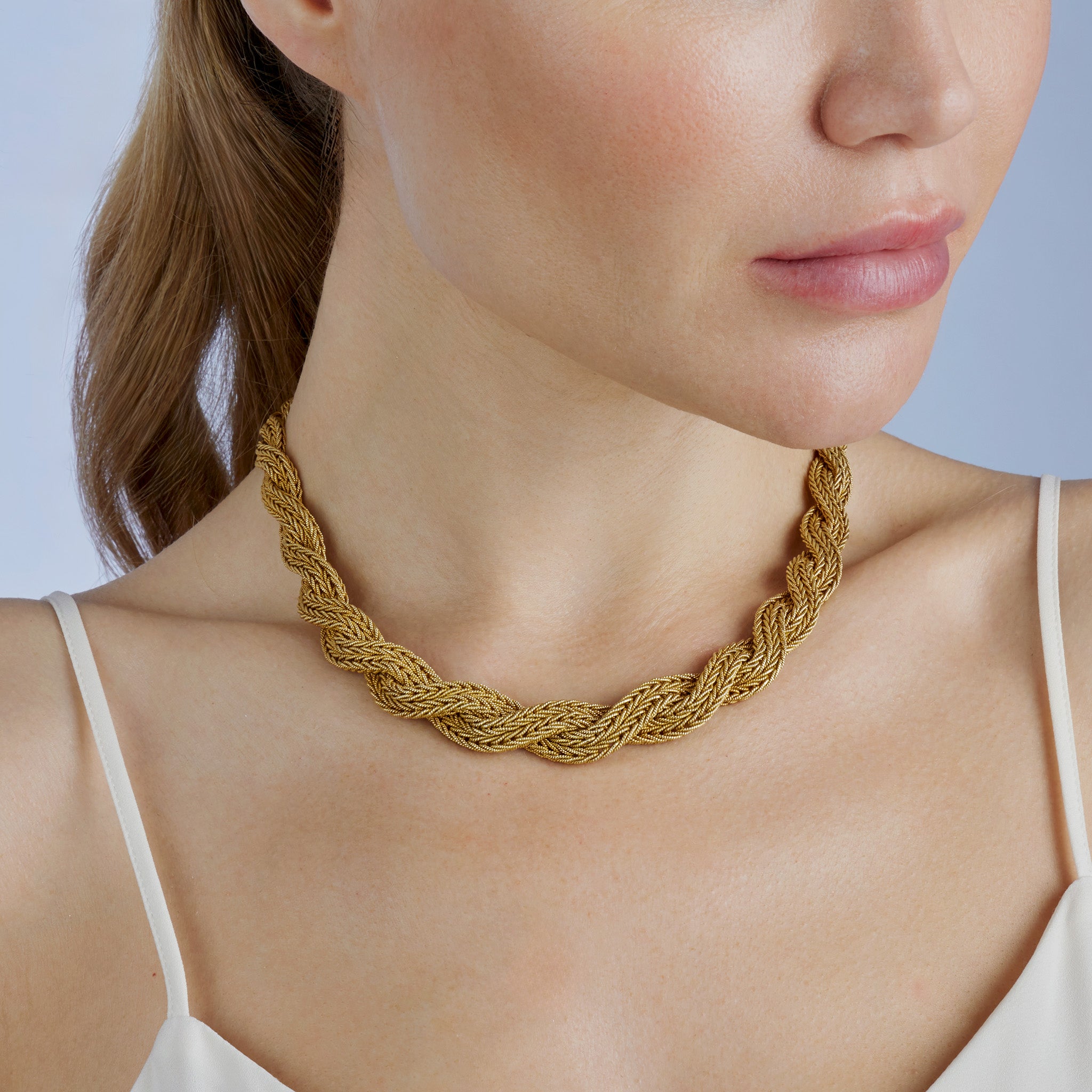 18K Gold Rope Chain Necklace for Women - Dainty & Elegant Jewelry Gift for Her - Perfect for Everyday Wear, Date Nights & Special Occasions