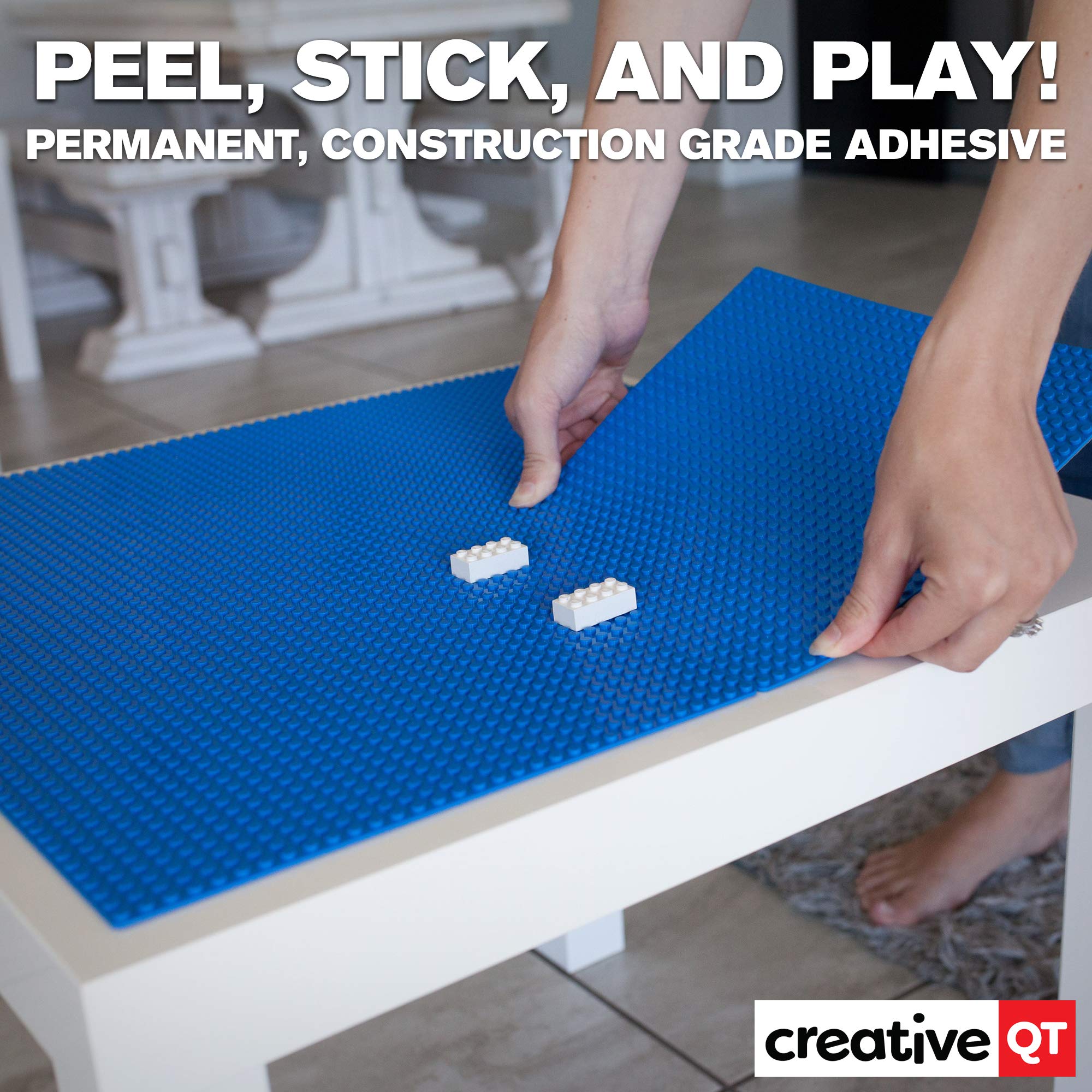 Creative QT MakerBase Peel and Stick Baseplates (Blue) 10
