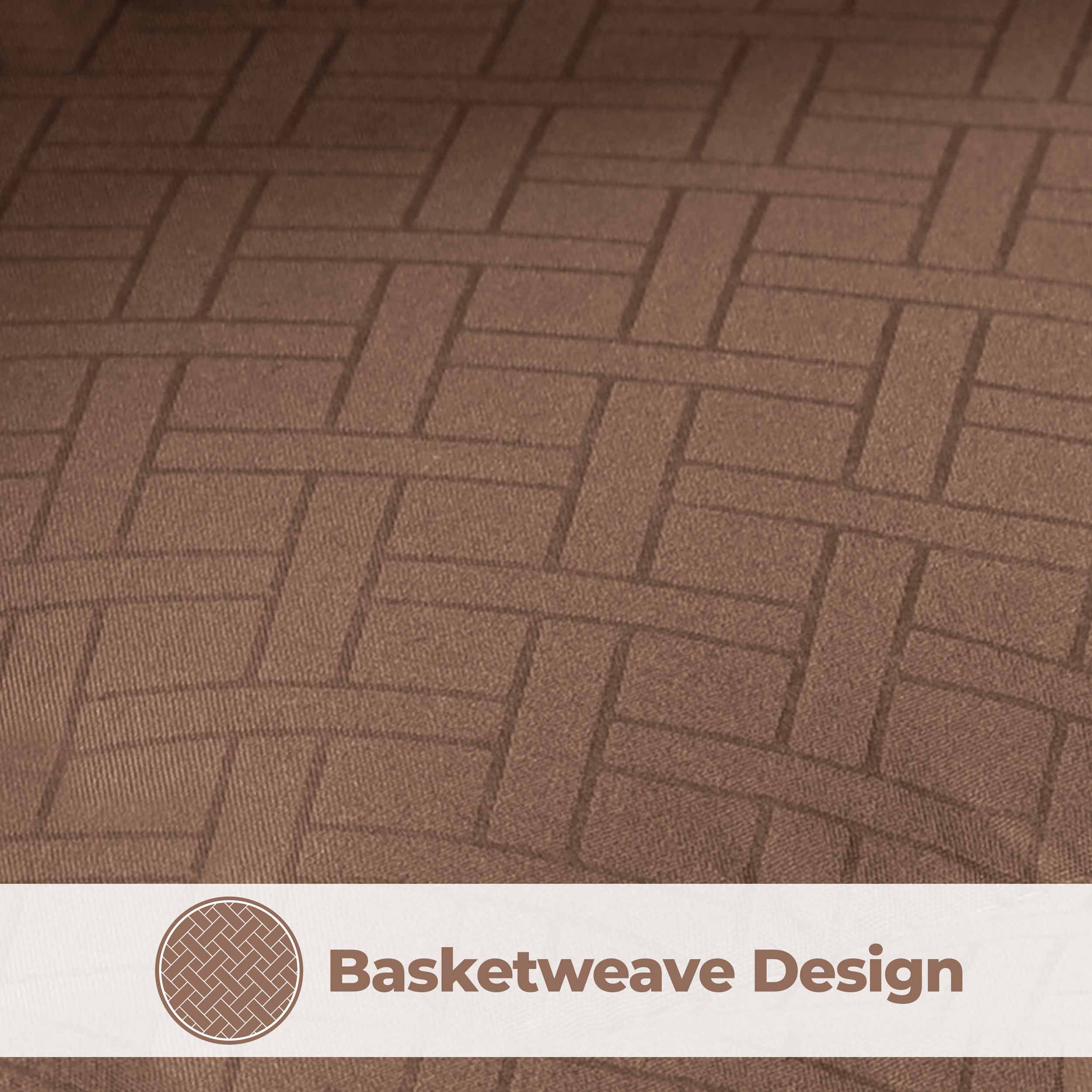 Luxury Basketweave Plush Down Alternative Comforter - Hypoallergenic & Breathable All-Season Bedding for Master Bedroom, Guest Room & Dorm