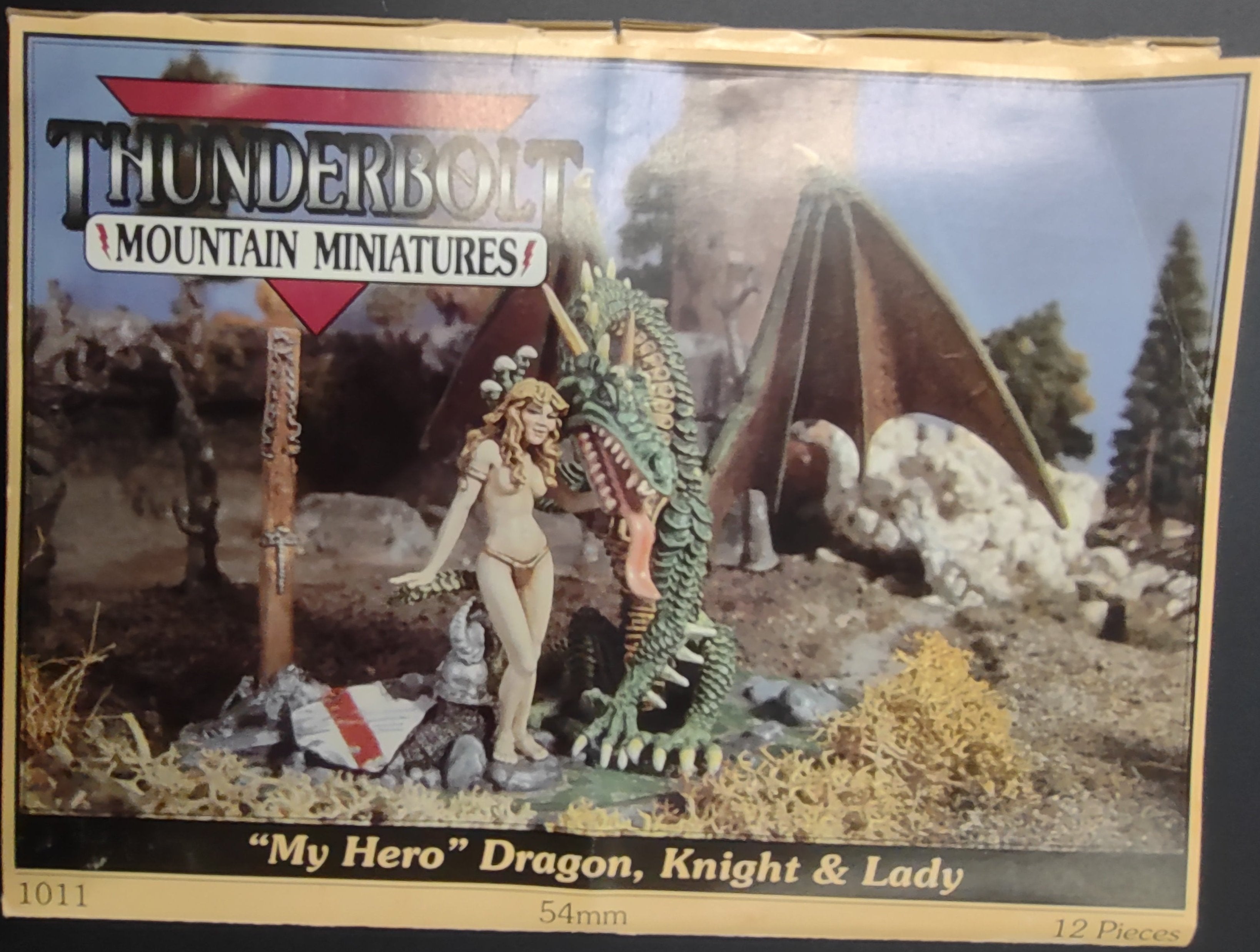 MY HERO DRAGON, KNIGHT & LADY #1011 THUNDERBOLT MOUNTAIN - Fantasy Action Figure Set for Collectors, Role Play & Diorama Displays