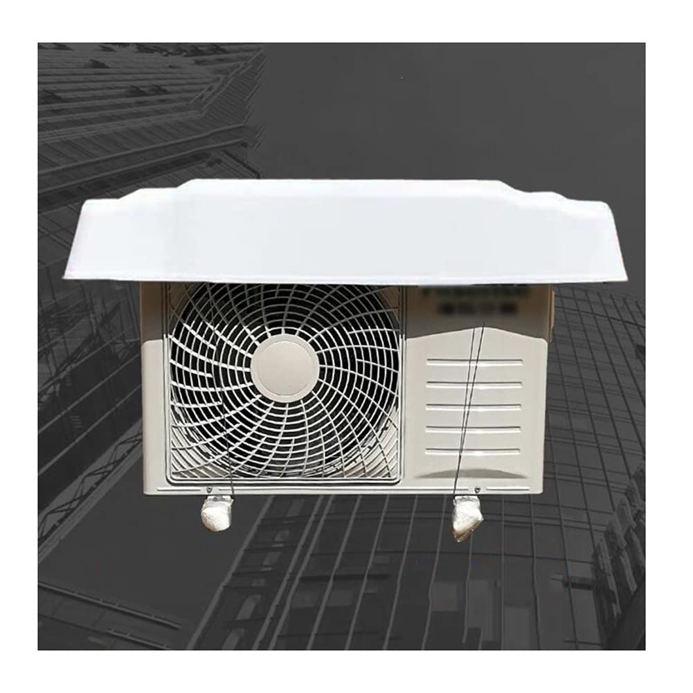 Heavy Duty PVC Outdoor Air Conditioner Cover - Waterproof, Dustproof, Snowproof, UV Resistant - Easy Installation - 95x43cm (White) - Perfect for Protecting AC Units from Harsh Weather and Debris