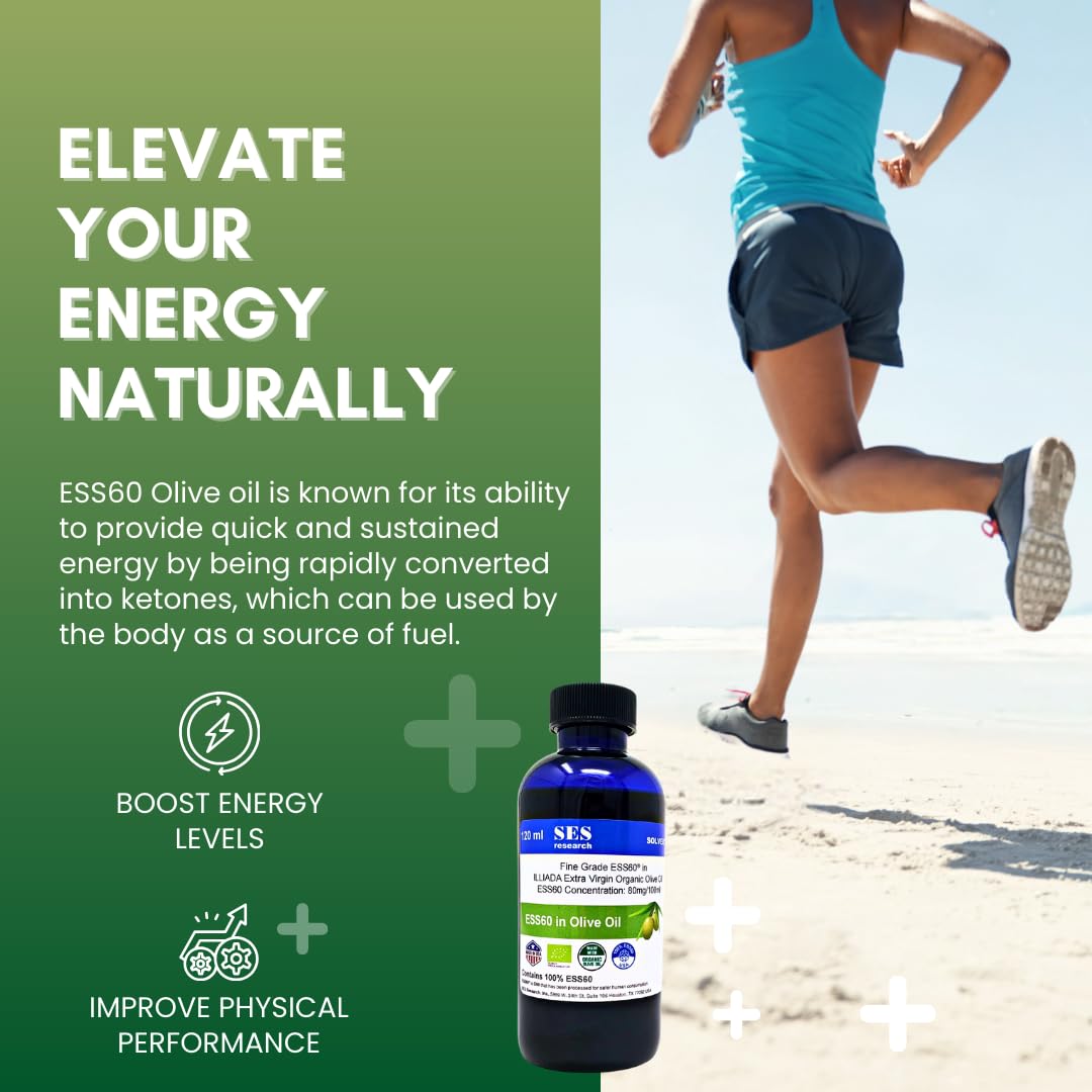 Pure C60 Fullerene 99.99% Premium Extra Virgin Olive Oil Supplement - 120ml Bottle - Antioxidant Boost for Brain Health & Longevity - Perfect for Daily Wellness Routine & Biohacking Enthusiasts