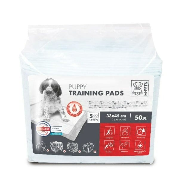 Premium M PETS Puppy Training Pads - 33x45 cm Absorbent Dog Potty Pads for Housebreaking, Crate & Indoor Use | Leak-Proof Pet Pee Pads for Puppies & Small Dogs