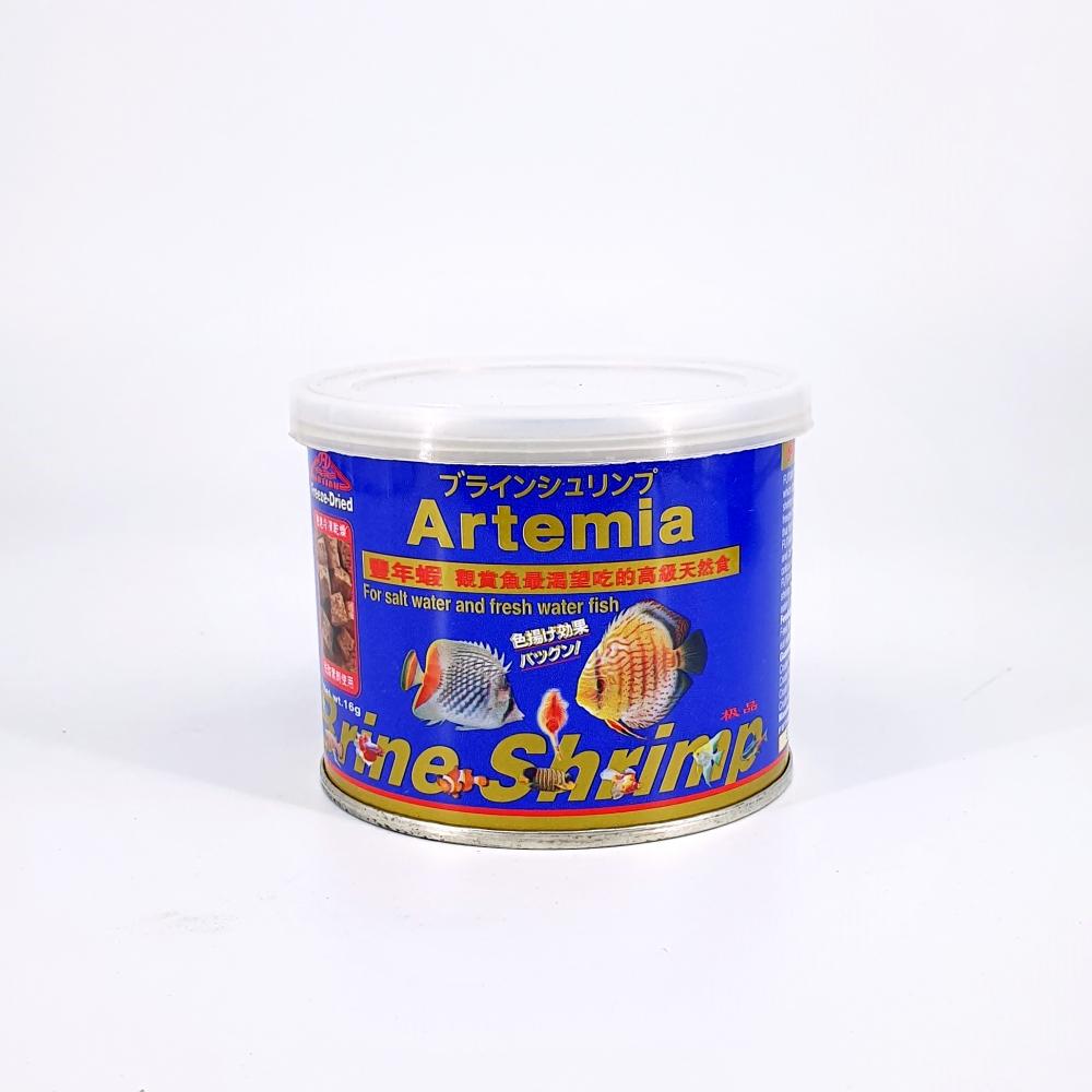 Premium Freeze-Dried Brine Shrimp (16g / 60g) - High Protein Fish Food for Tropical Fish, Betta & Goldfish | Ideal for Aquarium Feeding & Enhancing Fish Colors