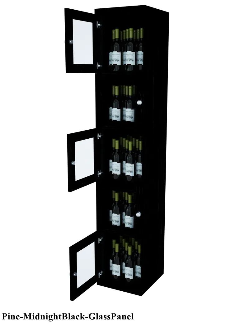 Vinostor Wine Lockers - 5 Locking Bins, 83 5/8