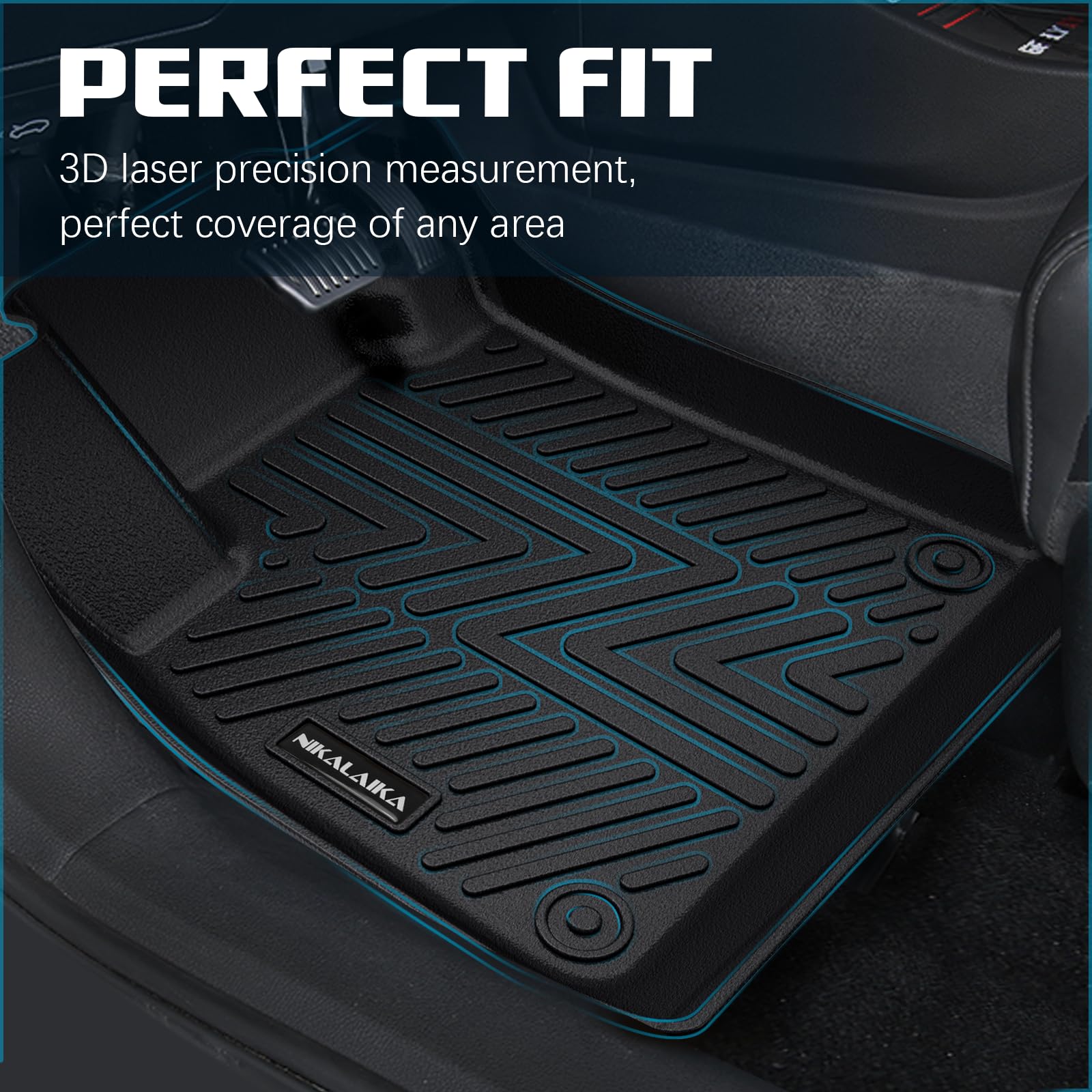 Premium All-Weather TPE Rubber Floor Mats for 2023-2025 Honda Accord & Hybrid - Odorless Anti-Slip Car Floor Liners (1st & 2nd Row, Black) - Perfect for Daily Commuting, Road Trips & Winter Protection