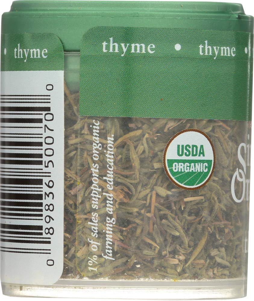 Simply Organic Mini Thyme Leaf 24-Pack (0.28 Oz Each) | Premium Dried Culinary Herbs for Cooking, Seasoning & Baking | Perfect for Soups, Stews, Marinades & Homemade Spice Blends