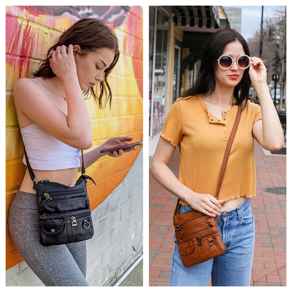 MINICAT Small Crossbody Purse for Women - Soft Synthetic Leather Shoulder Bag - Perfect for Travel, Shopping & Everyday Use