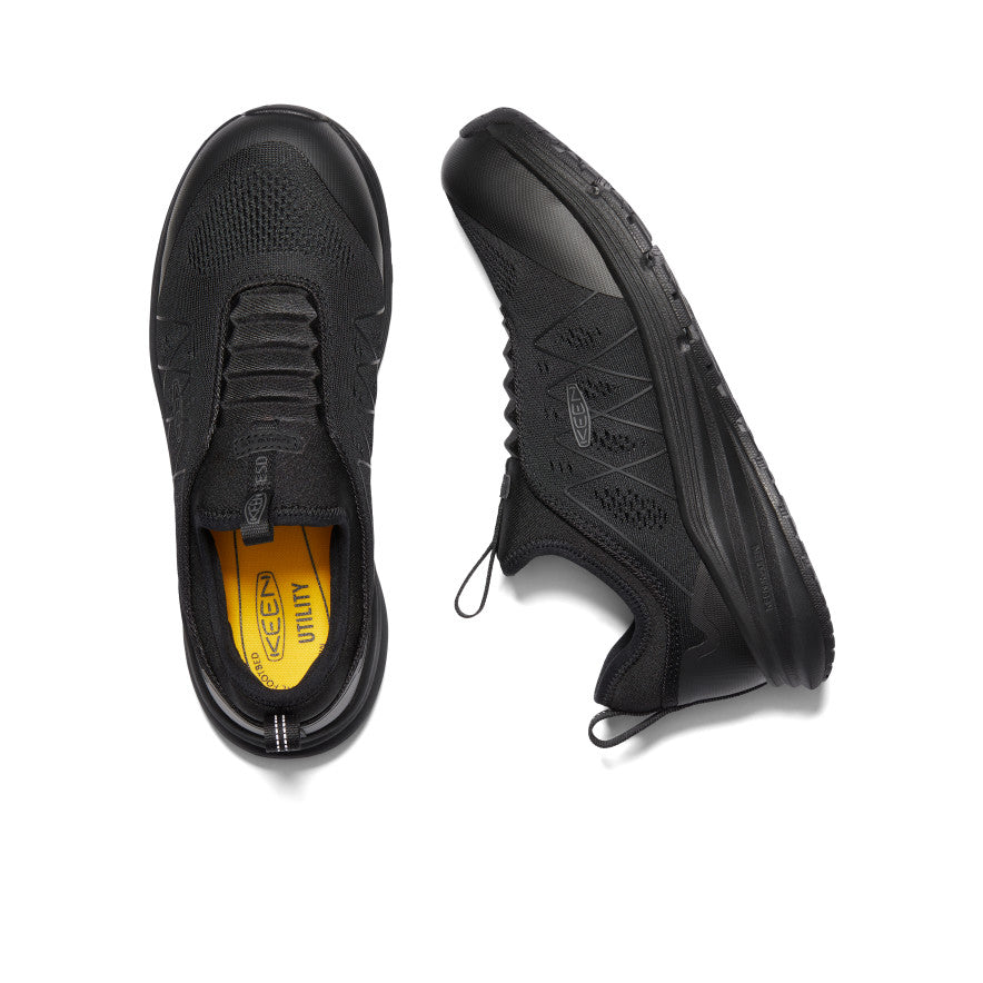 Men's Vista Energy Shift ESD Carbon Toe Work Shoes - Black/Black | Slip Resistant & Electrical Hazard Protection for Construction & Industrial Work