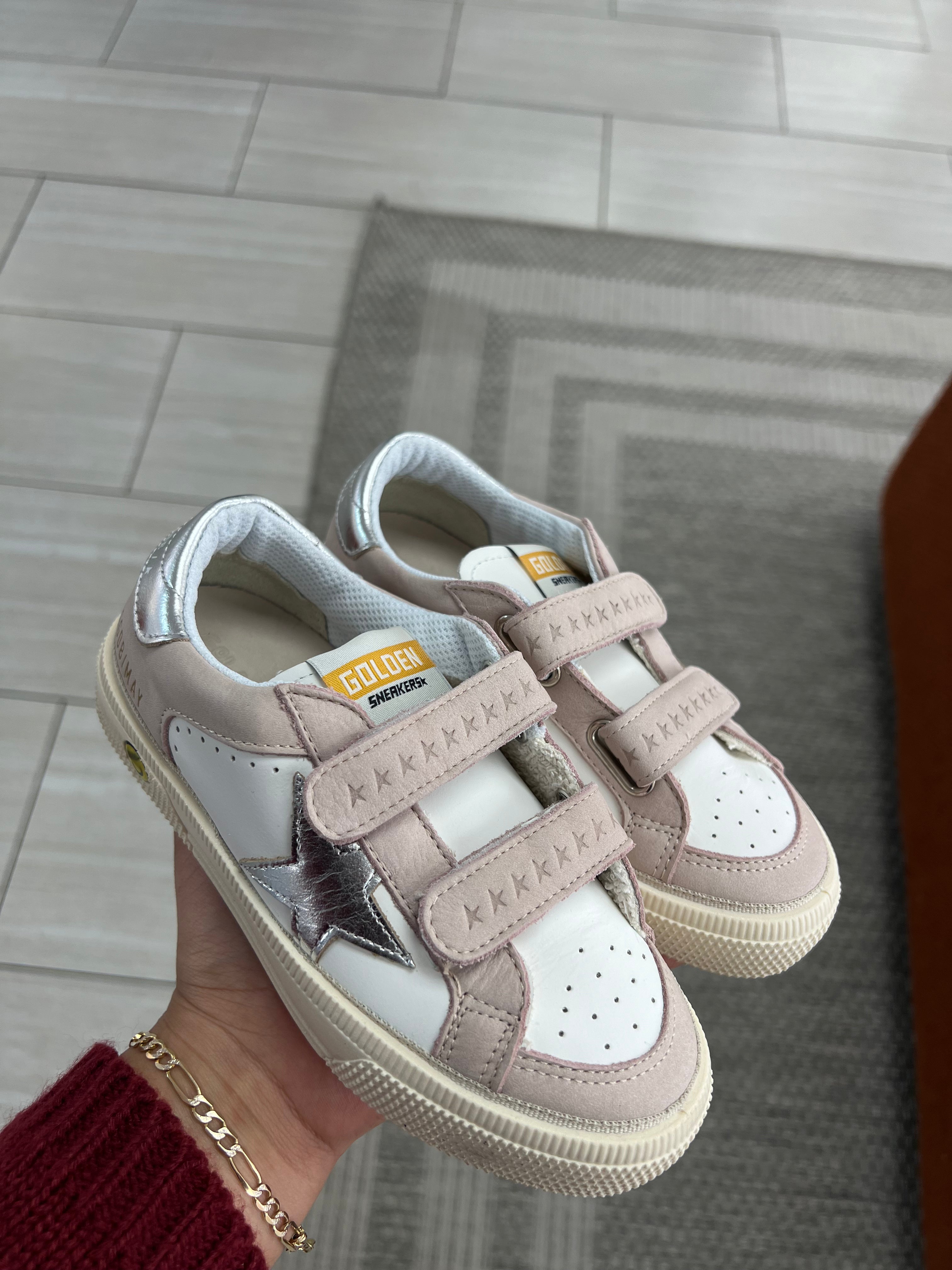 Golden Goose Pink Silver Star Sneakers - Women's Fashion Casual Shoes for Everyday Wear & Street Style