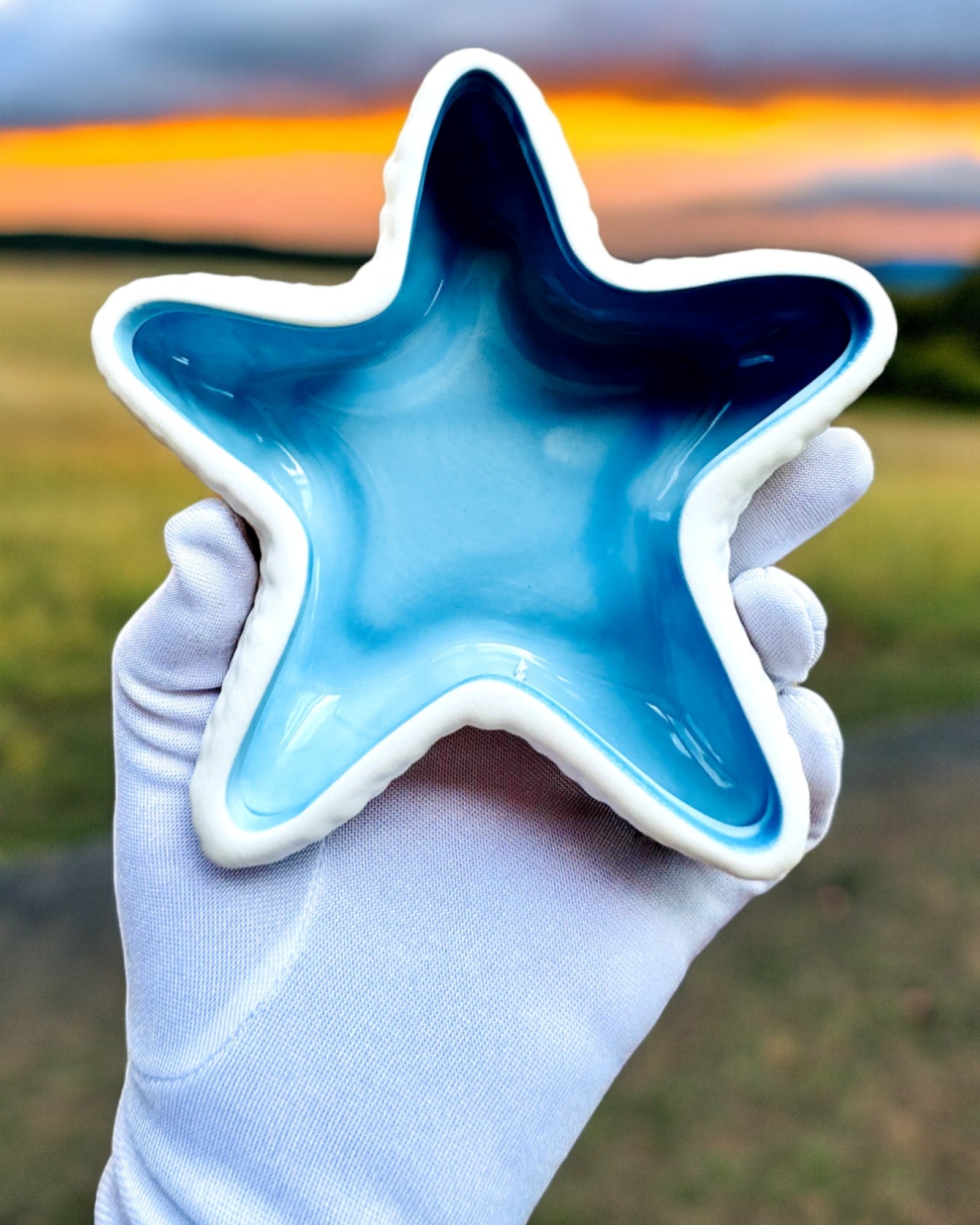 Personalized Starry Glow Ceramic Bowl - 14cm Wide Engraved Gift for Home Decor, Dining & Special Occasions